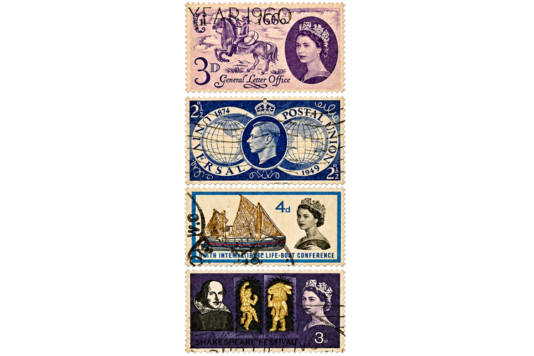 چهار یادبود فرهنگی و پستی بریتانیا - Four British Cultural and Postal Commemoratives