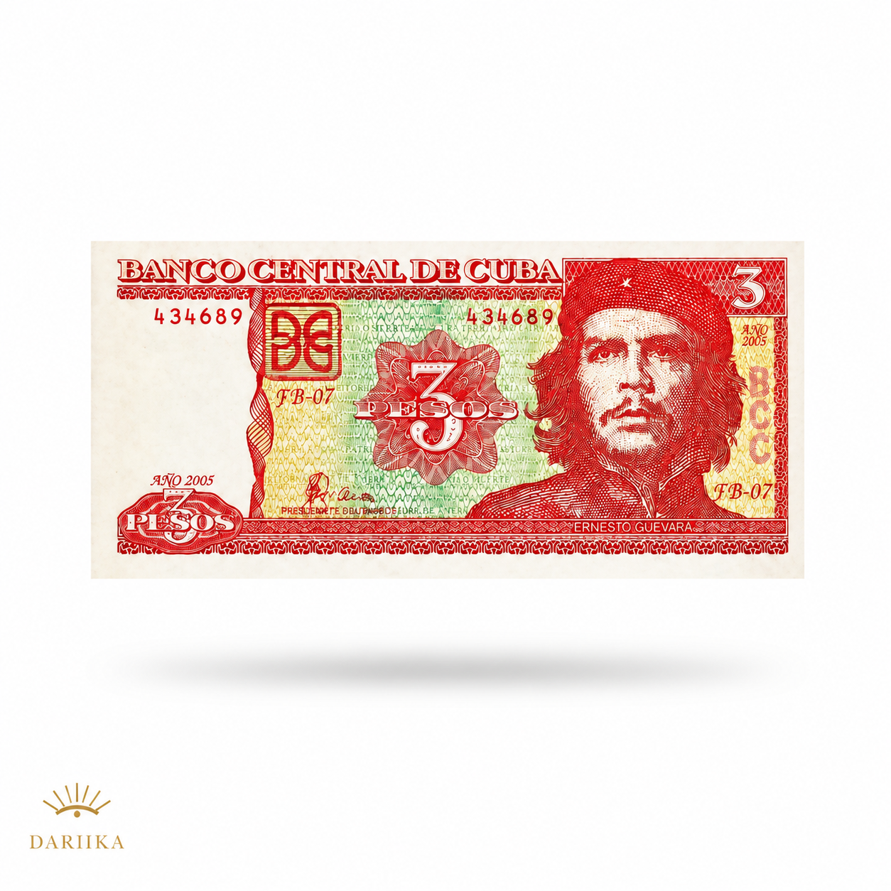 اسکناس ۳ پزویی کوبا