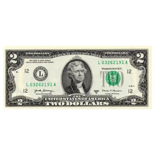 اسکناس ۲ دلاری ایالات متحده آمریکا (The Iconic US $2 Bill)